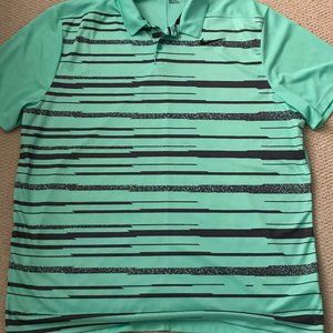 Men's NIKE GOLF DRI-FIT XXL- Lime Green w/grey